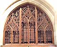Woodwork screen in Bishop Wilton